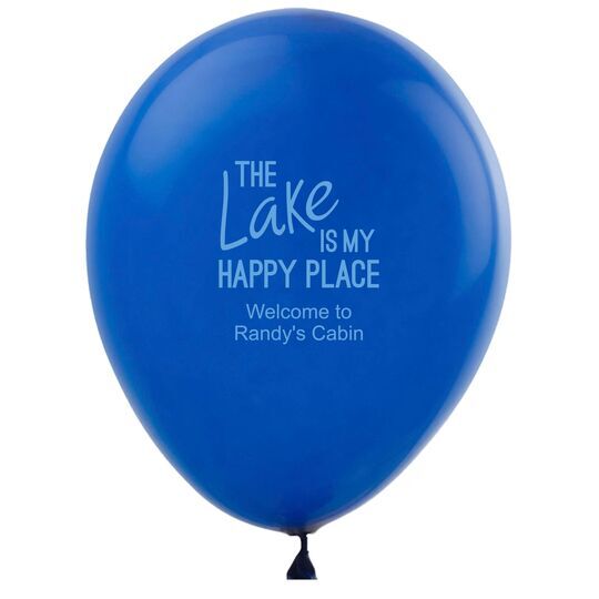 The Lake is My Happy Place Latex Balloons